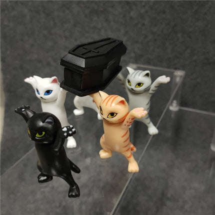 Coffin Cat Pen Holder Set – Cute Gothic Desk Accessories
