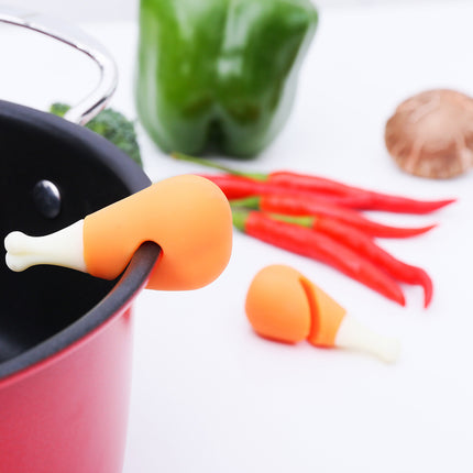 Spill Preventer 🍗🥕🌶️ – Chicken, Carrot or Chilli Pepper Silicone Lid Gadget
