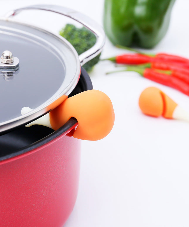 Spill Preventer 🍗🥕🌶️ – Chicken, Carrot or Chilli Pepper Silicone Lid Gadget