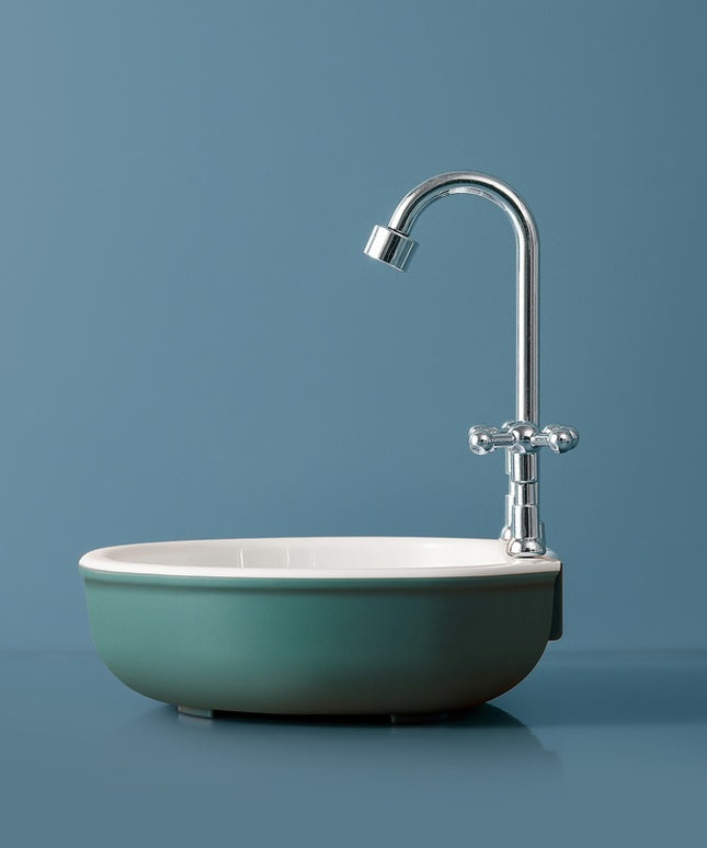 Creative Faucet Sink Soap Box Bathroom Non-Perforated Viscose Drain Double-Layer Soap Box