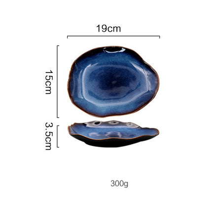 Japanese Style Ceramic Irregular Soup Bowl