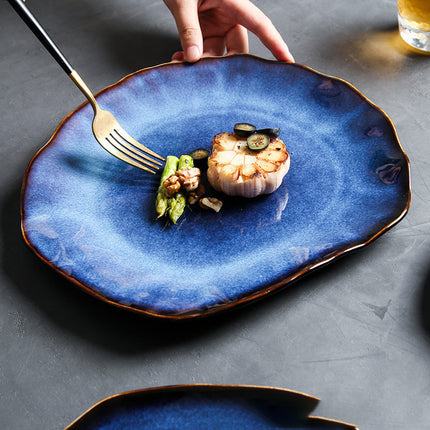 Japanese Style Ceramic Irregular Soup Bowl