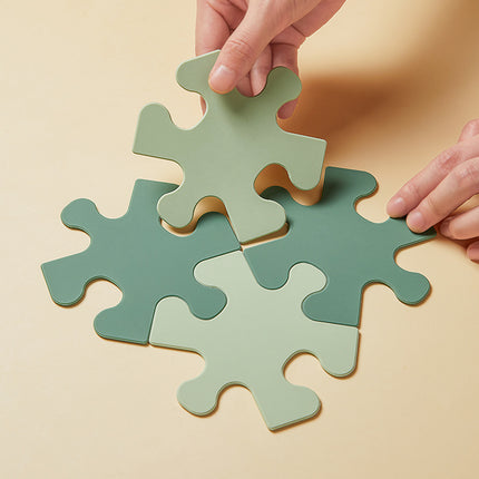 Puzzle Silicone Heat Pad 🧩 – Anti-Scald, Non-Slip, 4 Colours