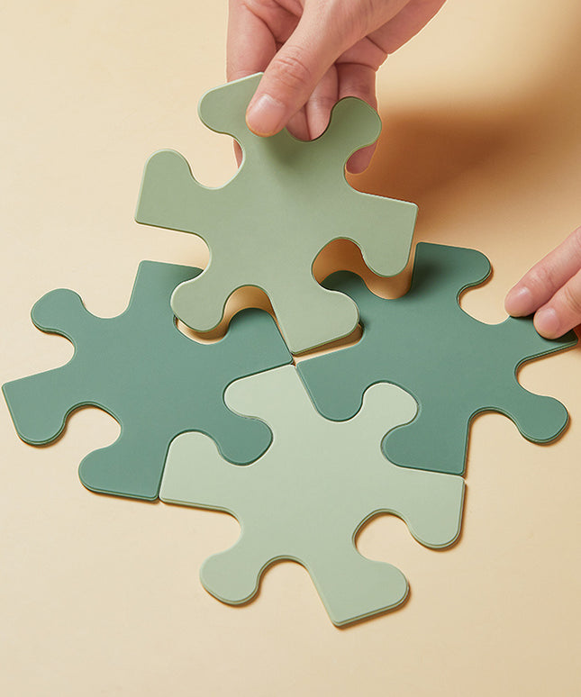 Puzzle Silicone Heat Pad 🧩 – Anti-Scald, Non-Slip, 4 Colours
