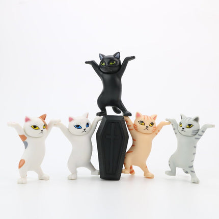 Coffin Cat Pen Holder Set – Cute Gothic Desk Accessories