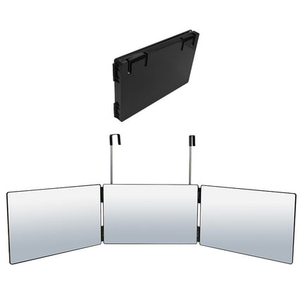 Telescopic Adjustable Hanging Three-sided Folding Mirror