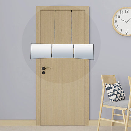 Telescopic Adjustable Hanging Three-sided Folding Mirror