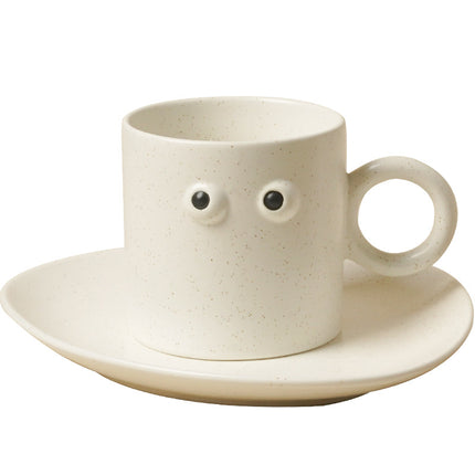 Googly Eyes Mug & Plate Set | Fun Nordic Ceramic Tableware