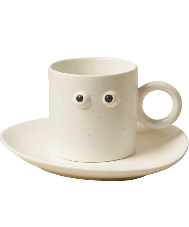 Googly Eyes Mug & Plate Set | Fun Nordic Ceramic Tableware