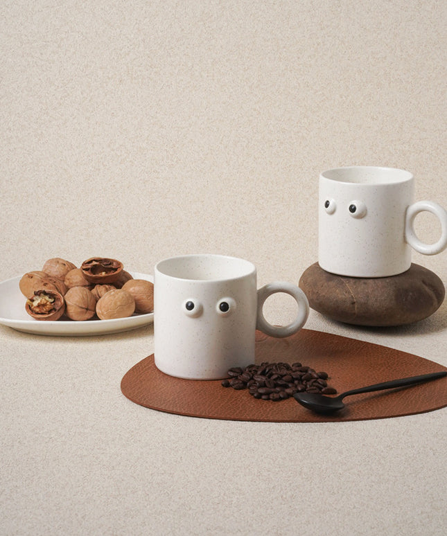 Googly Eyes Mug & Plate Set | Fun Nordic Ceramic Tableware