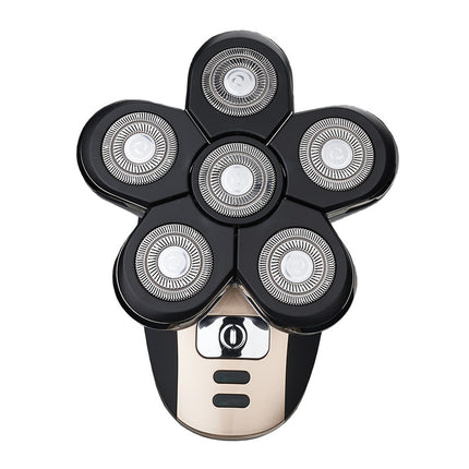 Smart Digital Electric Shaver – Rechargeable 5-Head Grooming Tool | Ikeame