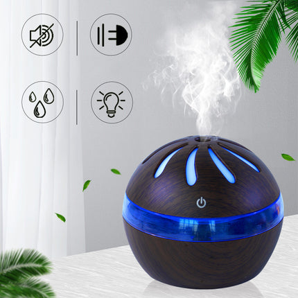 Large Capacity Aroma Diffuser & Humidifier – USB Powered (Coffee / Light Brown)