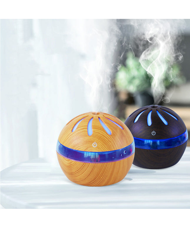 Large Capacity Aroma Diffuser & Humidifier – USB Powered (Coffee / Light Brown)