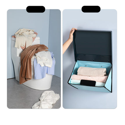 Fold-Out Wall Storage Rack — No-Drill, Large Capacity