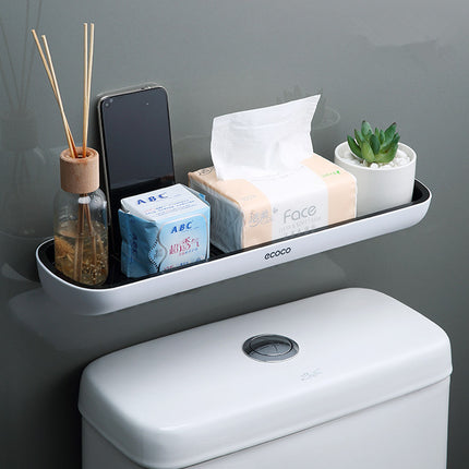 Punch-Free Wall-Mounted Storage Rack 🖤✨