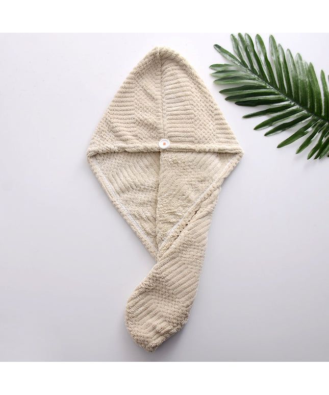 Quick-Dry Microfibre Hair Towel Cap – Absorbent Head Wrap | Ikeame