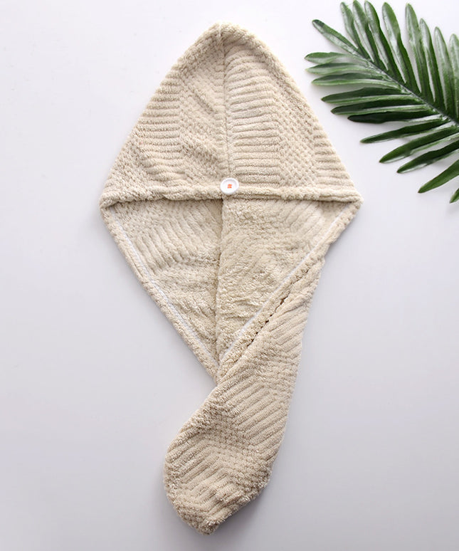 Quick-Dry Microfibre Hair Towel Cap – Absorbent Head Wrap | Ikeame