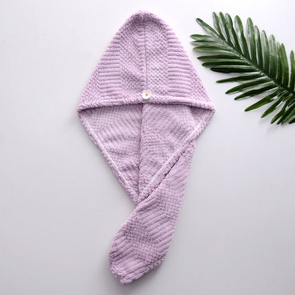 Quick-Dry Microfibre Hair Towel Cap – Absorbent Head Wrap | Ikeame