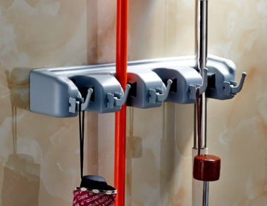 Mop / Brush / Utility holder and hook wall mount – Trendy & Practical for Daily Living