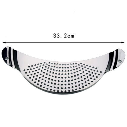 Stainless Steel Slot-On Colander 🍝 – Fits Pots, Pans & Bowls