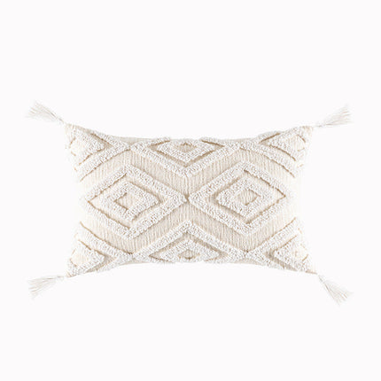 Nordic Beige Tufted Geometric Cushion - 4 designs
