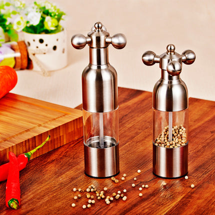 Tap Head Pepper Grinder | One Hand Salt & Spice Mill