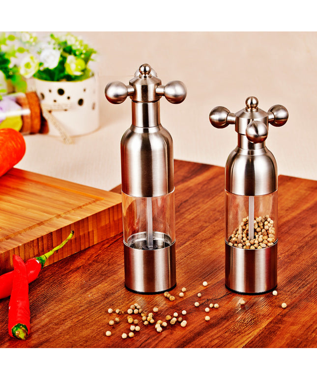 Tap Head Pepper Grinder | One Hand Salt & Spice Mill