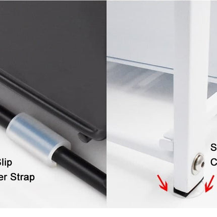Kitchen Double Layer Caddy 🗂️ – Black or White Space-Saving Shelves