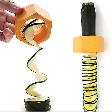 Spiral Knife Vegetable Cutter – Cucumber & Veggie Slicer | Yellow or Green