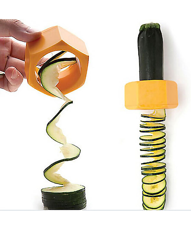 Spiral Knife Vegetable Cutter – Cucumber & Veggie Slicer | Yellow or Green