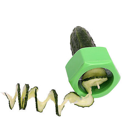 Spiral Knife Vegetable Cutter – Cucumber & Veggie Slicer | Yellow or Green