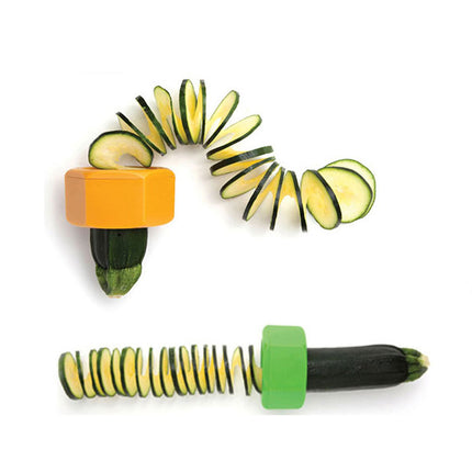 Spiral Knife Vegetable Cutter – Cucumber & Veggie Slicer | Yellow or Green