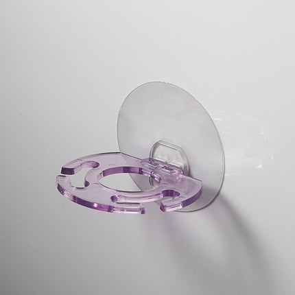 Wall-Mounted Circular Toothbrush Holder – Punch-Free Suction | 3 Colours