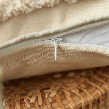 Nordic Tufted Cushion Cover | Geometric Cotton Waist Cushion