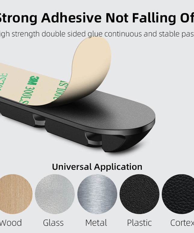 Desktop Magnetic Cable Organiser Black | Cable Holder for Desk