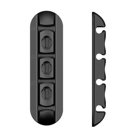 Desktop Magnetic Cable Organiser Black | Cable Holder for Desk