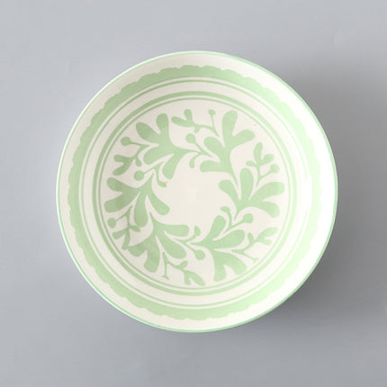 7 Inch Japanese And Korean Ceramic Plate Creative Nordic Style Fruit Plate Western Plate Round Plate Household Tableware Soup Rice Dish