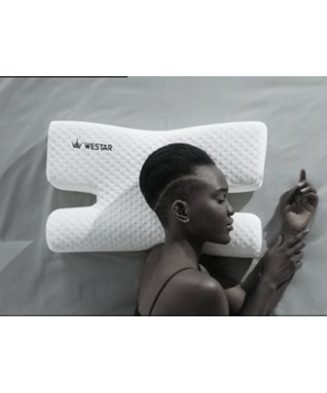 Bamboo Charcoal Memory Foam Beauty Pillow – Side Sleeper Anti-Wrinkle | Ikeame