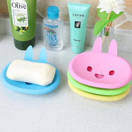 Cute Bunny Double-Layer Soap Box 🐰✨