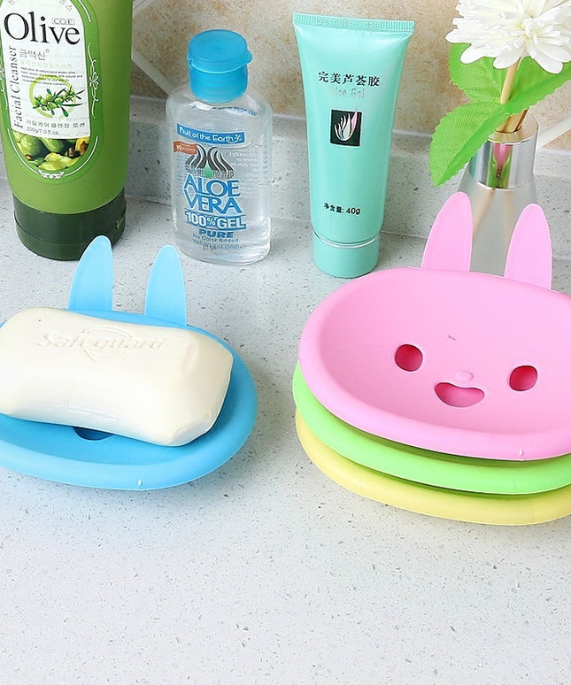 Cute Bunny Double-Layer Soap Box 🐰✨