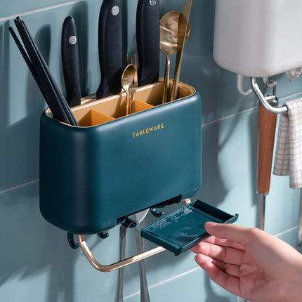 Wall-Mounted Utensil Holder – Green or White