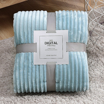 Plush Coral Fleece Blanket | Soft Colourful Throw Blanket