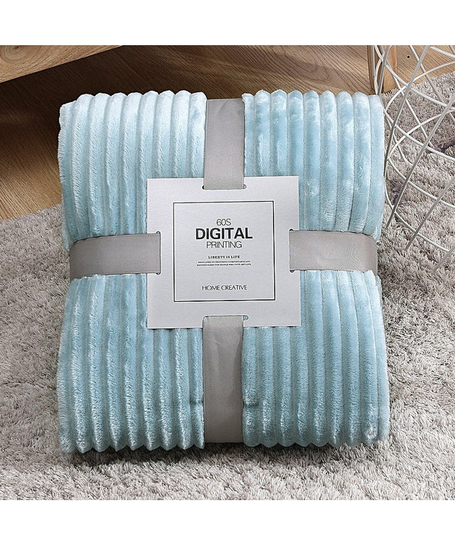 Plush Coral Fleece Blanket | Soft Colourful Throw Blanket