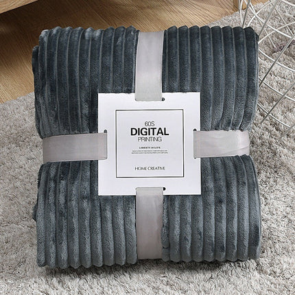 Plush Coral Fleece Blanket | Soft Colourful Throw Blanket