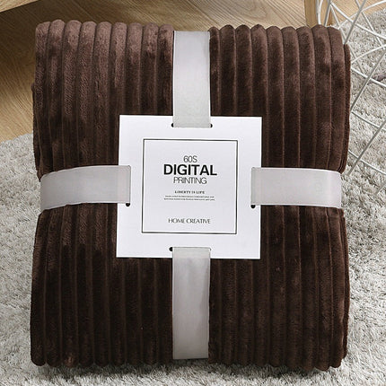 Plush Coral Fleece Blanket | Soft Colourful Throw Blanket