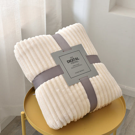 Plush Coral Fleece Blanket | Soft Colourful Throw Blanket