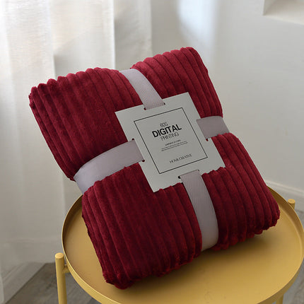 Plush Coral Fleece Blanket | Soft Colourful Throw Blanket