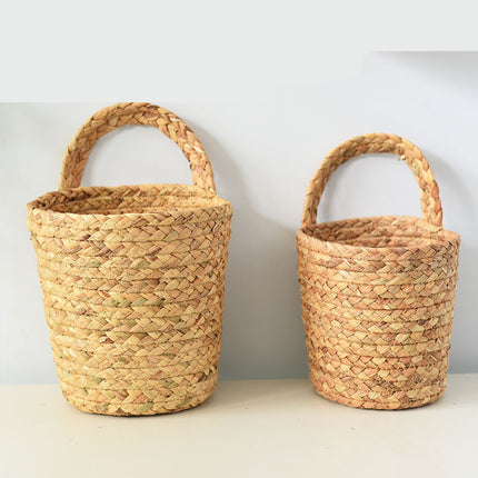 Seaweed Woven Hanging Basket Wall Storage Decor