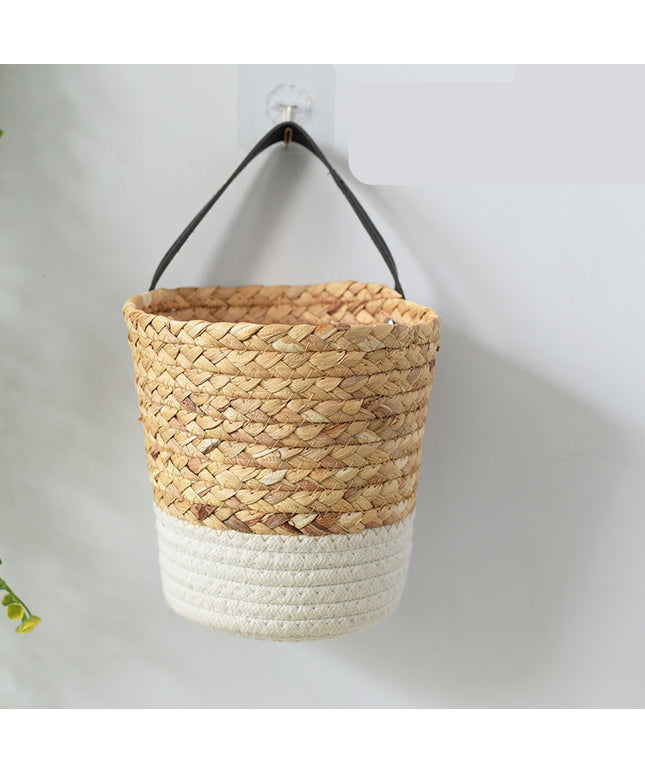 Seaweed Woven Hanging Basket Wall Storage Decor