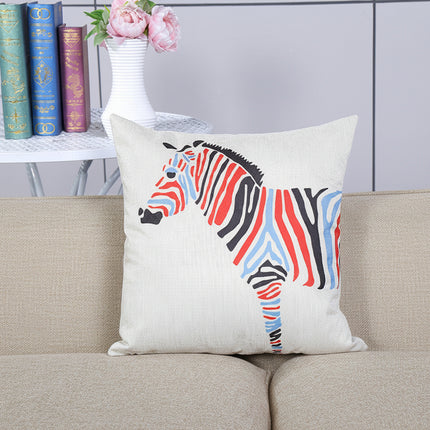 Abstract Zebra Design Cushion Cover